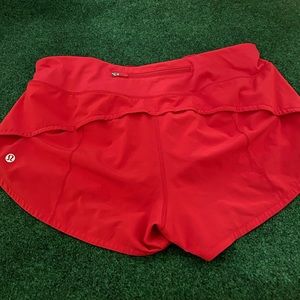 Lululemon shorts red size 10